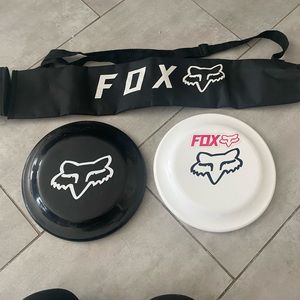 Fox racing frisbees and beerzooka